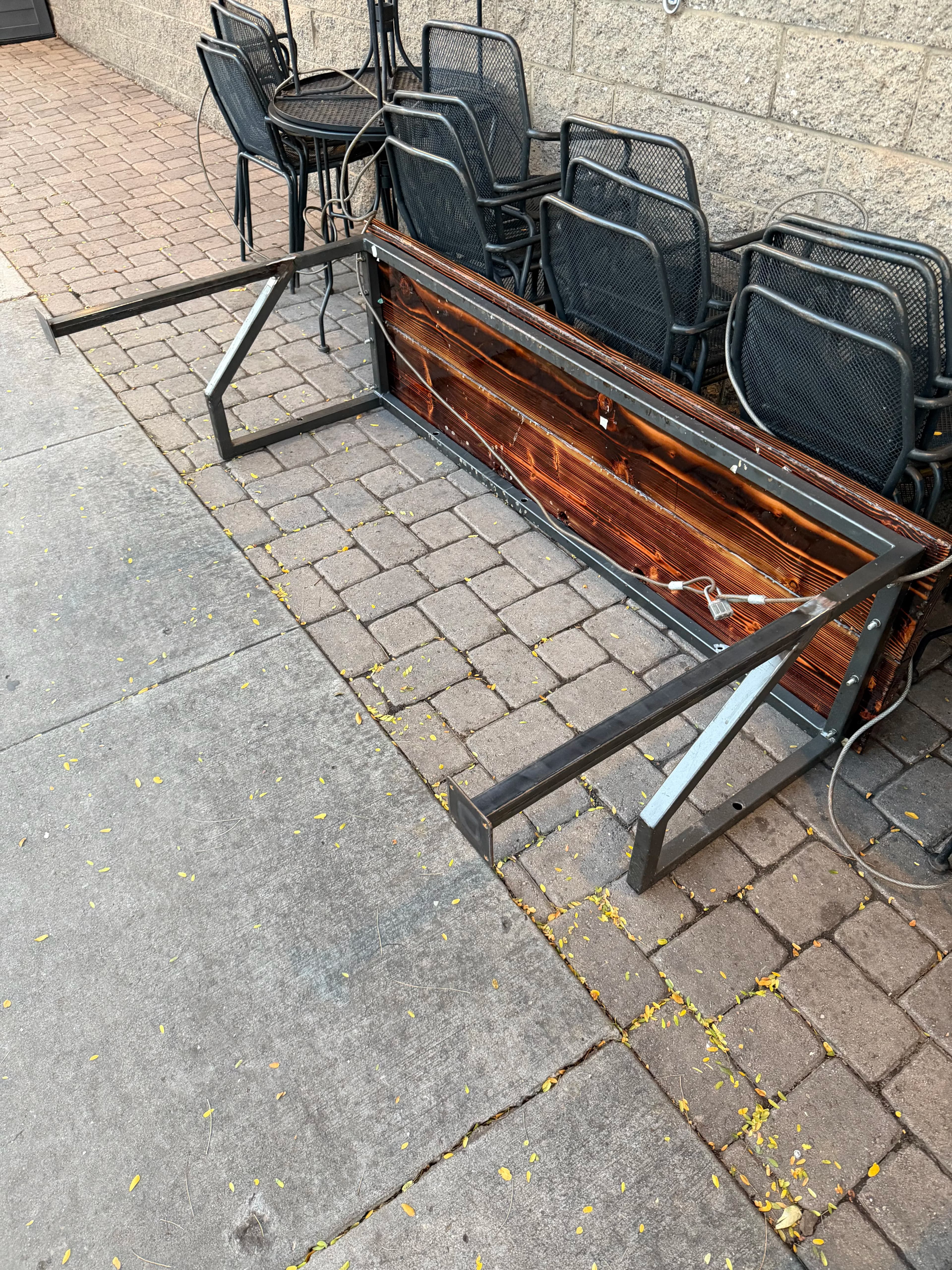 Project Custom Steel Table Legs Fabricated for Kickstand Café in Flagstaff image
