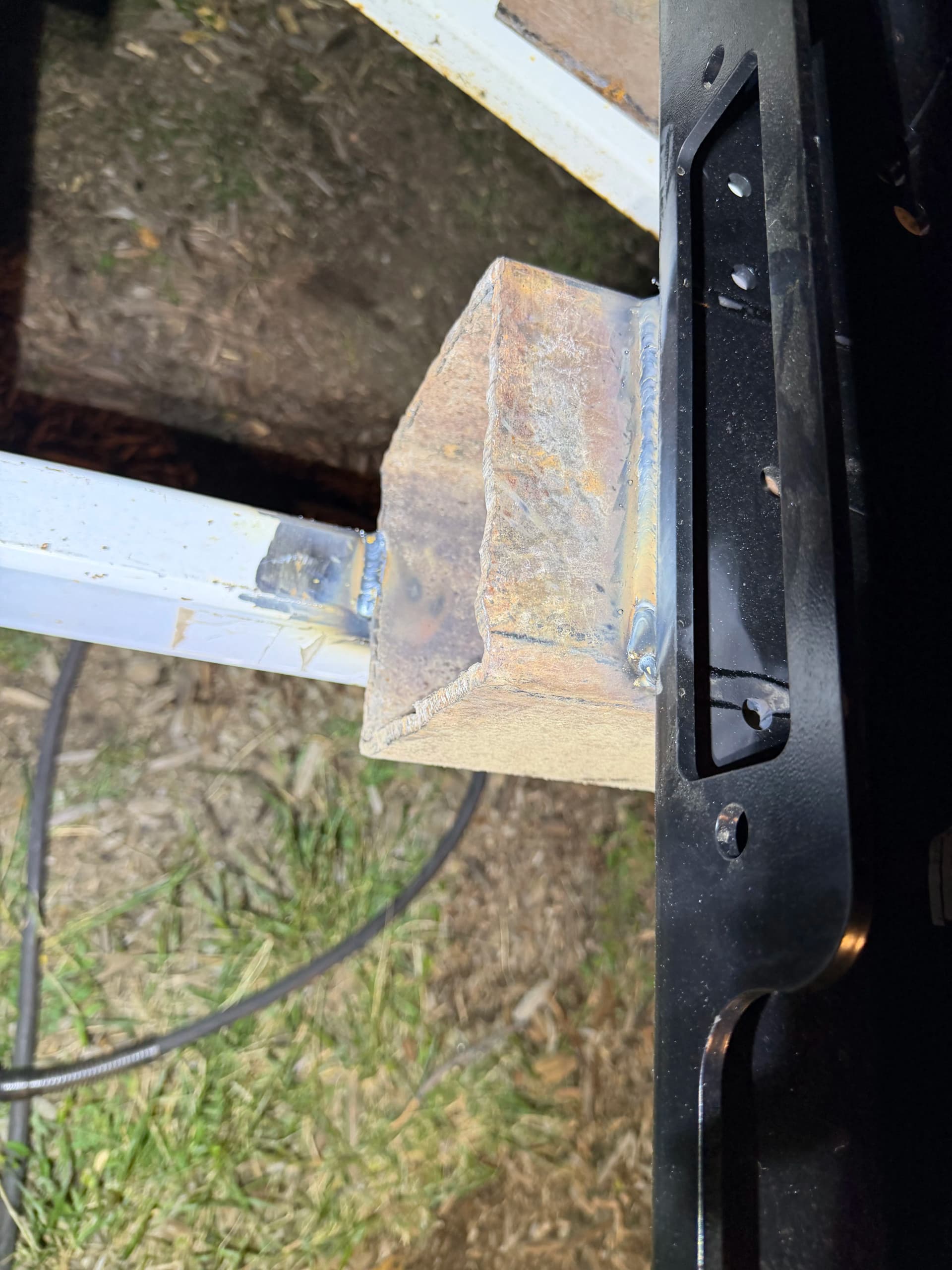 Trailer Jack and Winch Plate Welded Right the First Time