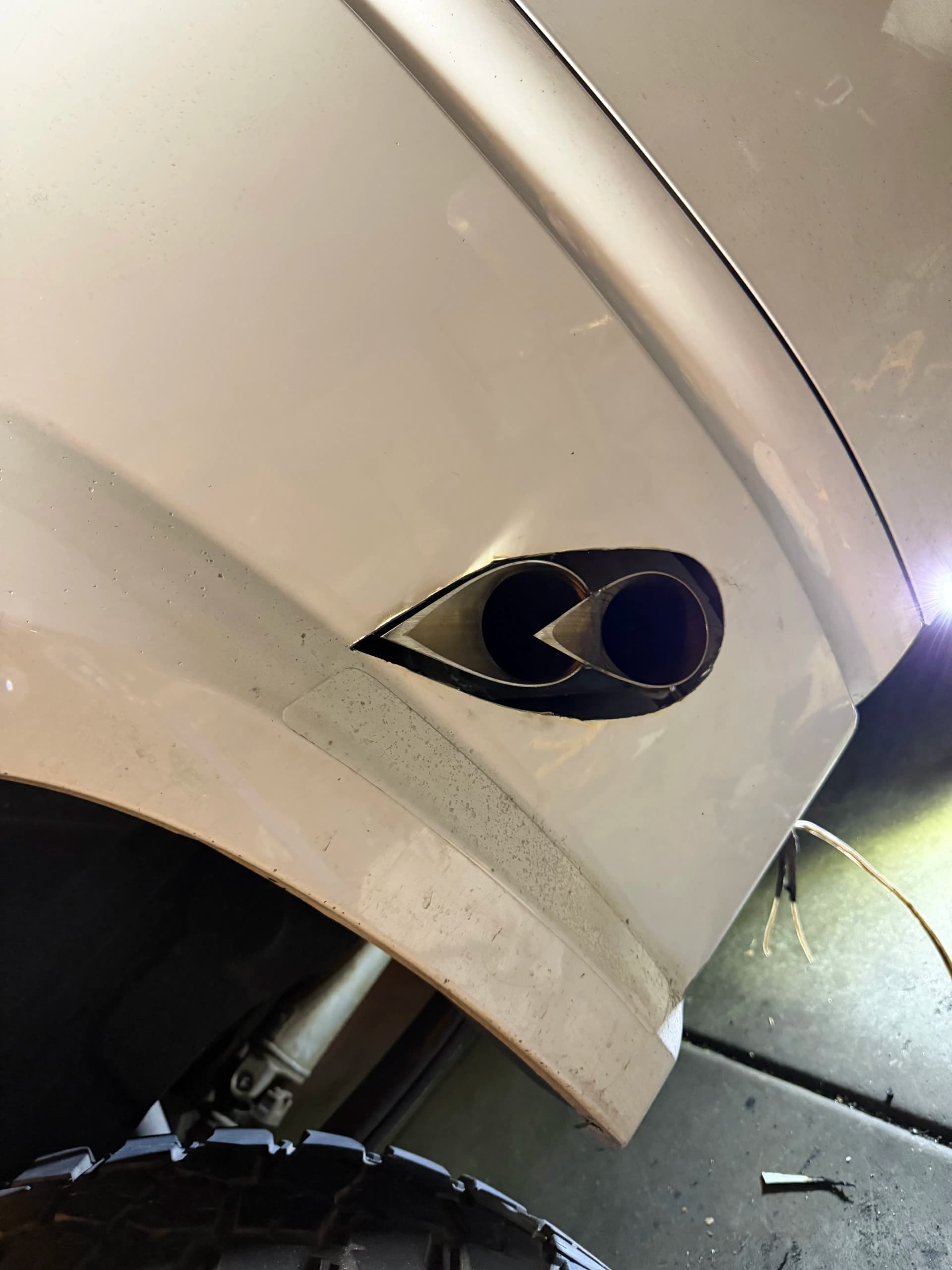 Gallery photos for Dual Teardrop Exit Custom Exhaust Build on a 5.3 Chevy: Image #3