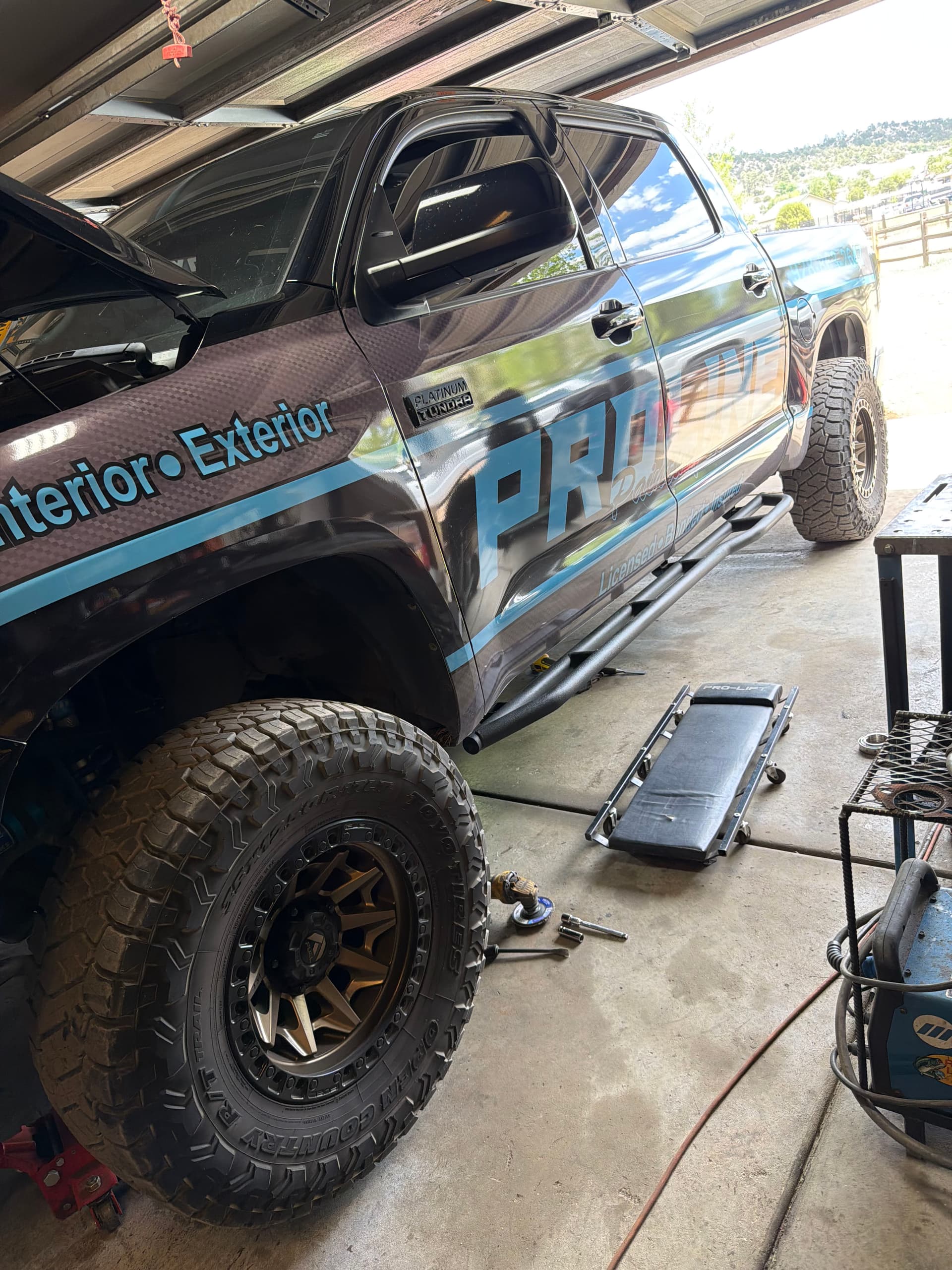 Custom Exhaust Fab on a Supercharged Toyota Tundra image