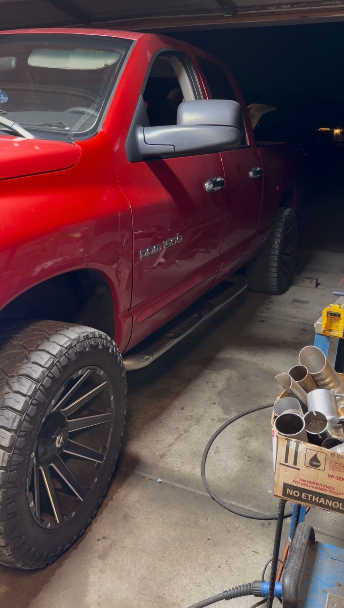 Custom Exhaust Fab on a Lifted Ram 1500 image