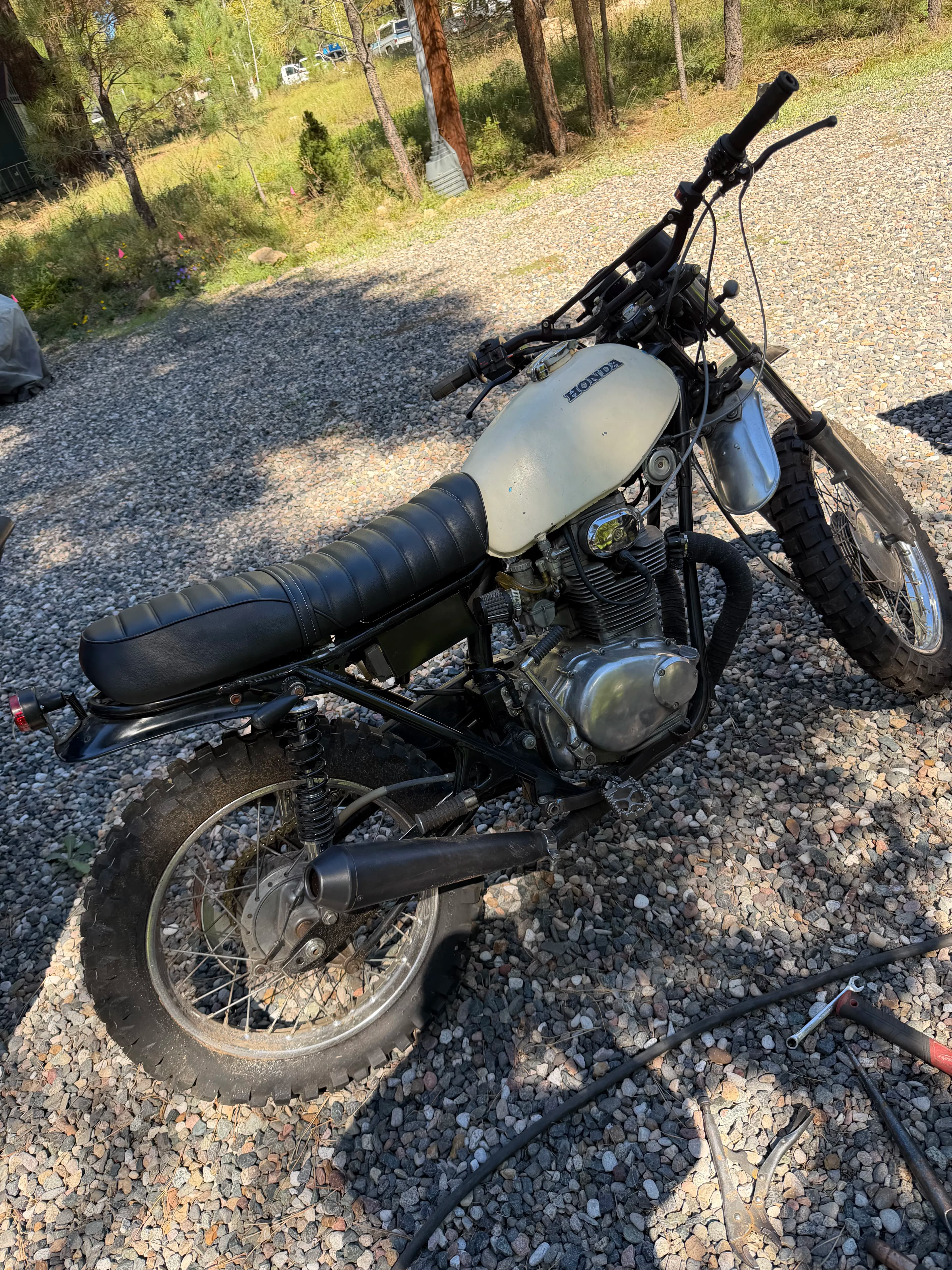 Project Custom Fabrication on a Vintage Honda Dirt Bike image
