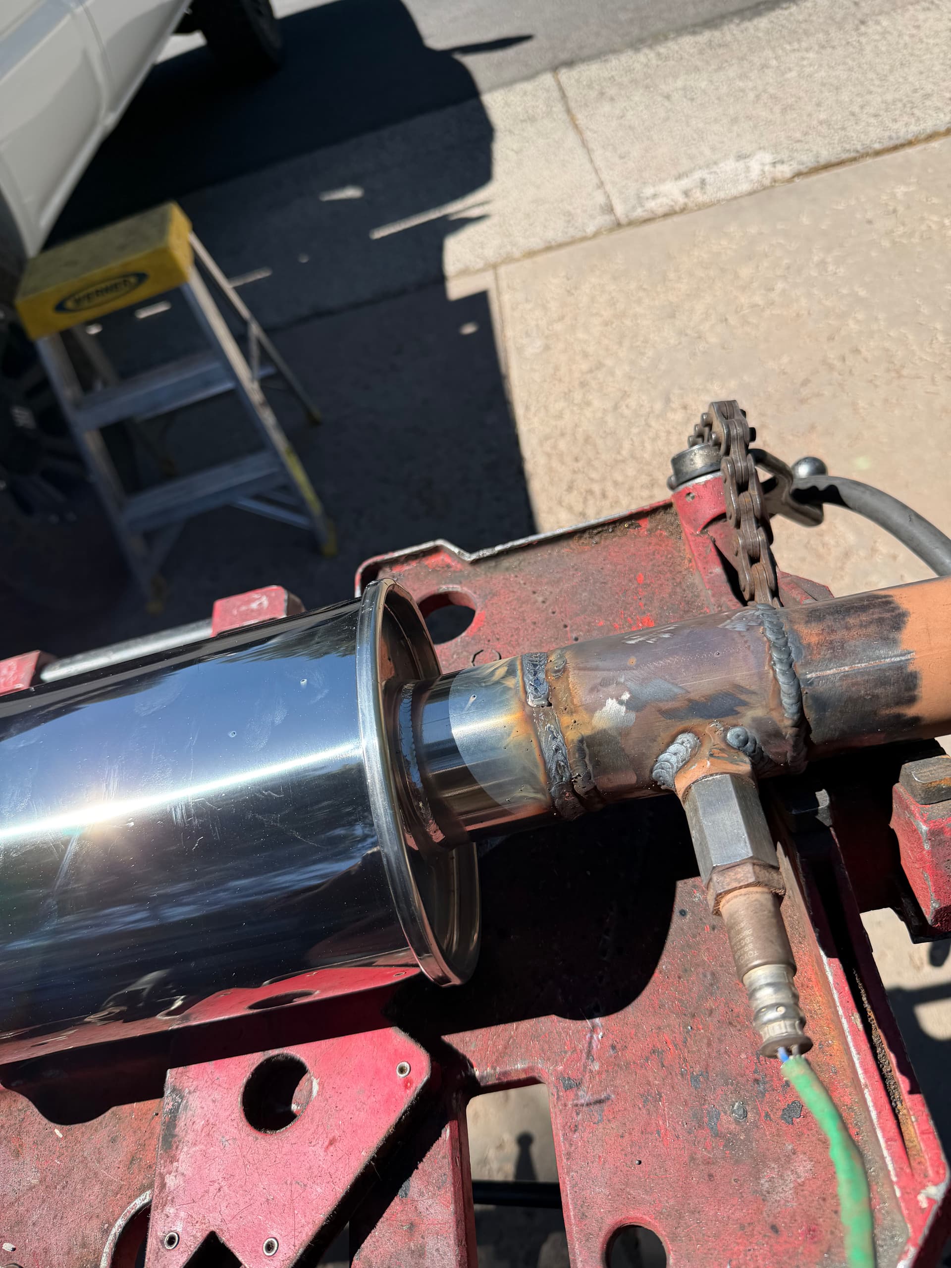 Resonator Swap and Rock Slider Mount Fix on a Built Truck image