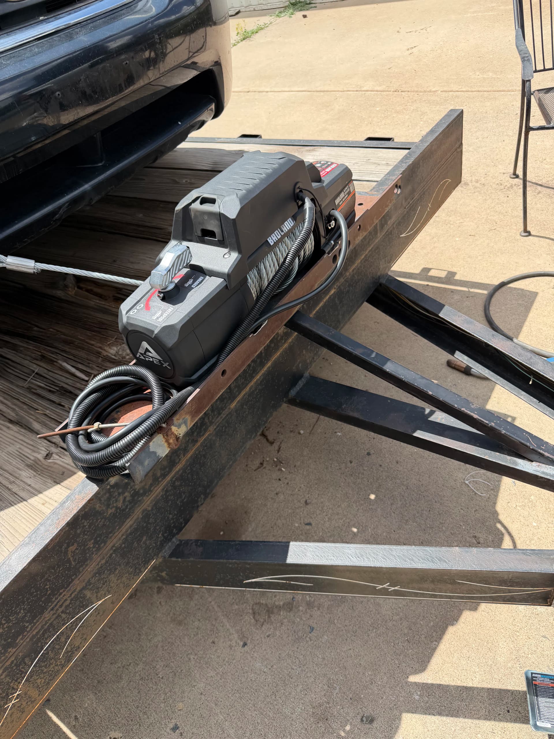 Gallery photos for Trailer Upgrade with Foldable Hitch Jack and Winch Install: Image #3