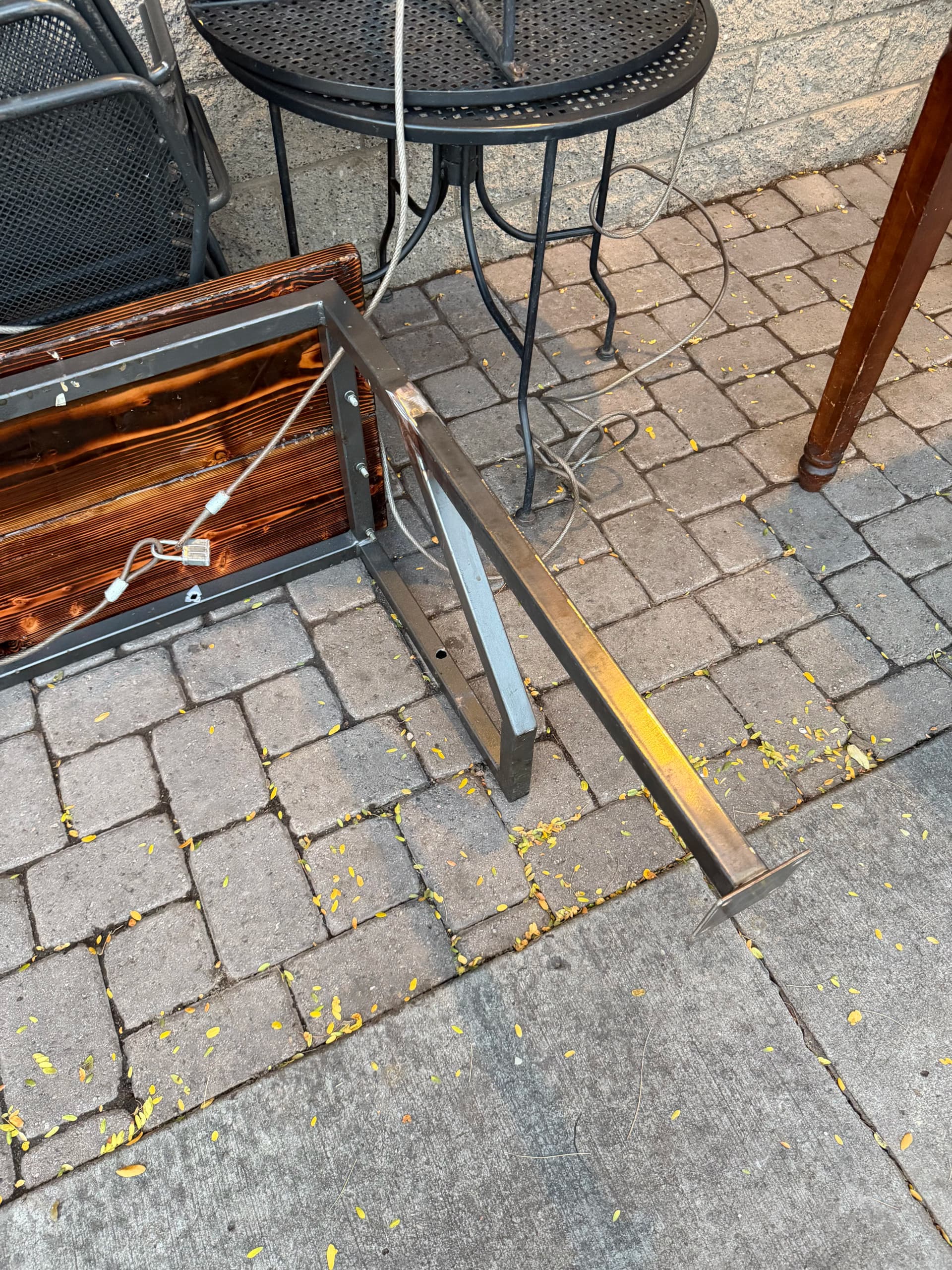 Gallery photos for Custom Steel Table Legs Fabricated for Kickstand Café in Flagstaff: Image #2
