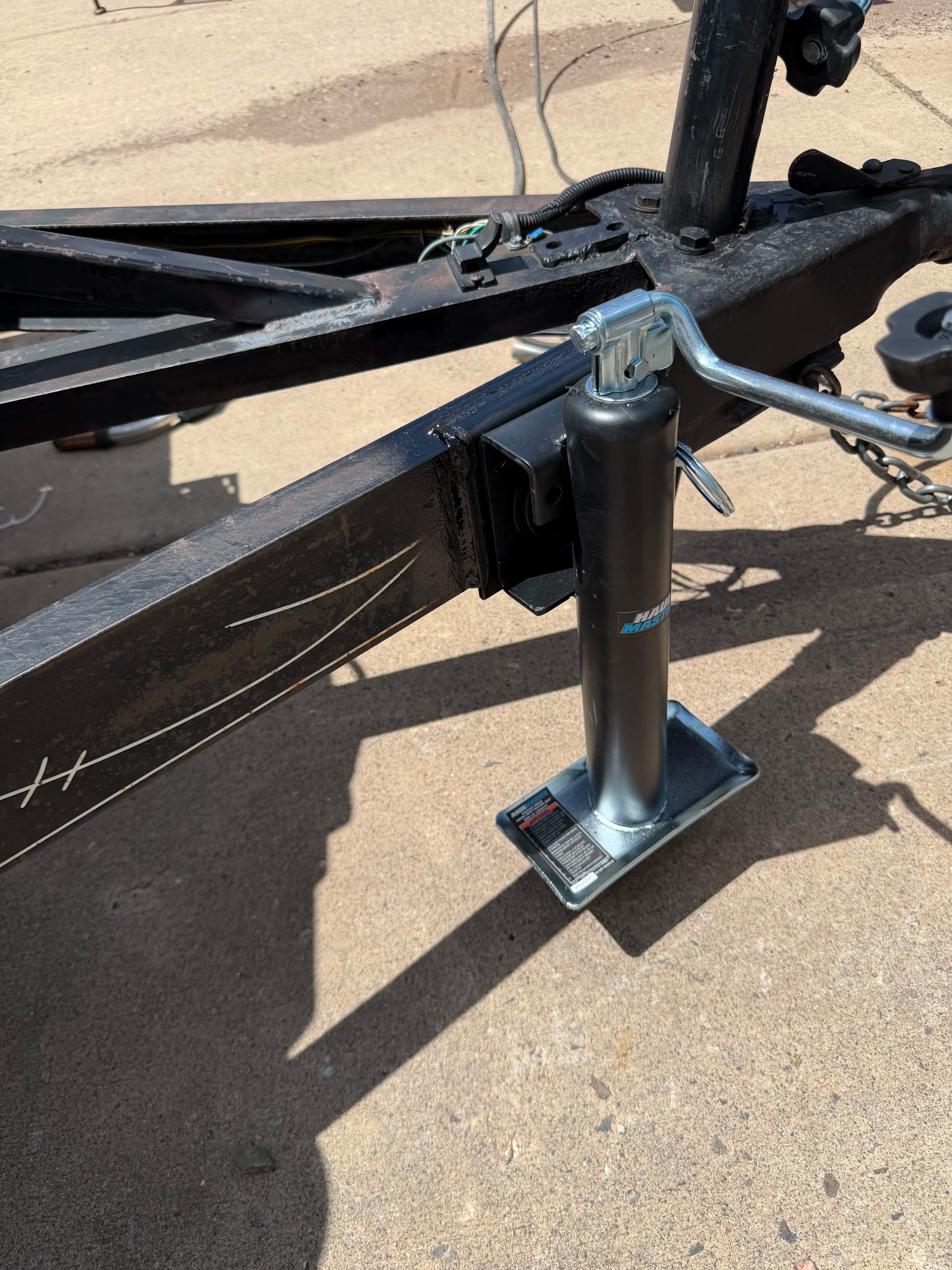 Project Trailer Upgrade with Foldable Hitch Jack and Winch Install image