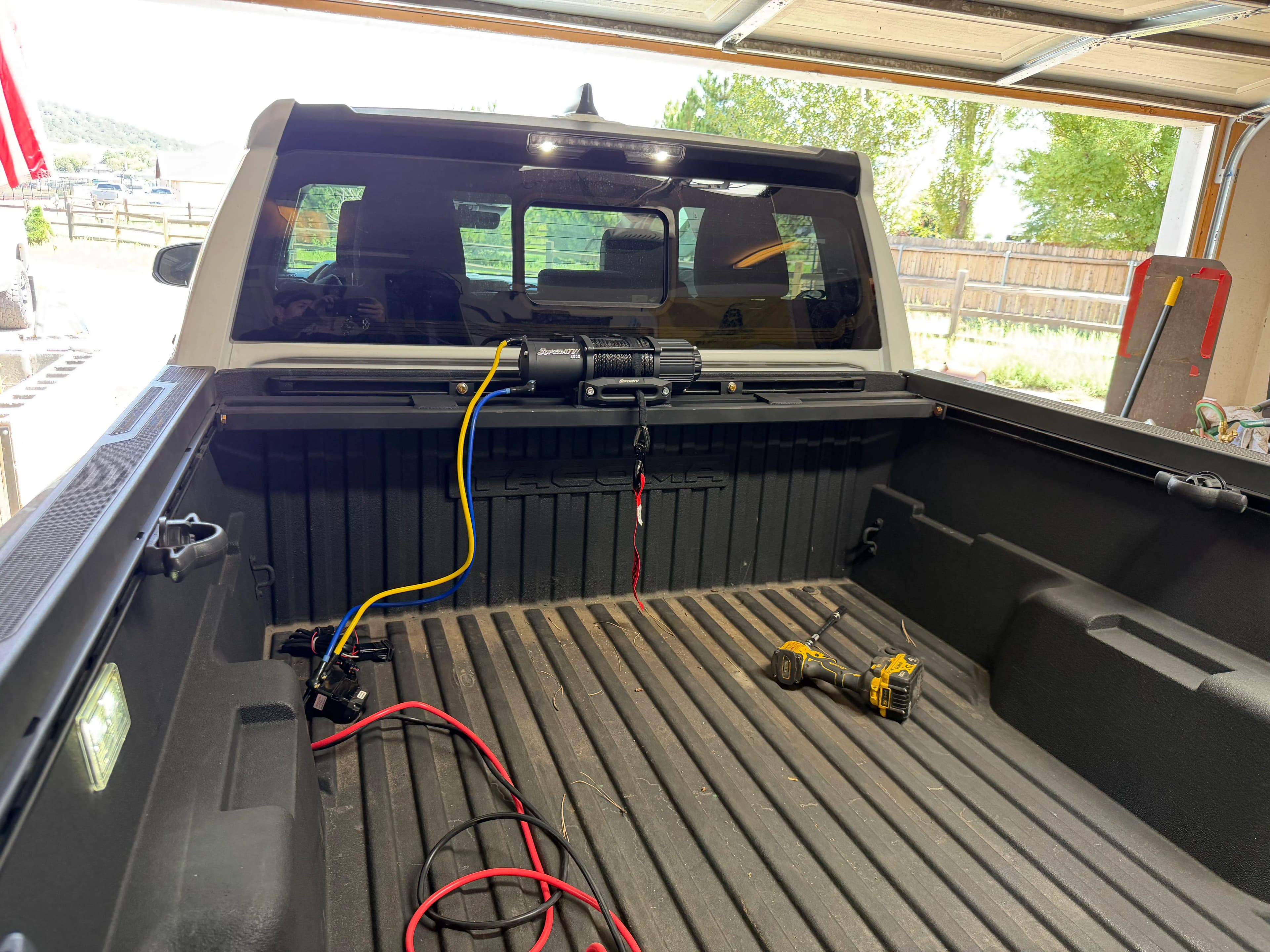 Project Electric Winch Install on a Toyota Tacoma for a Local Ice Cream Cart Business image