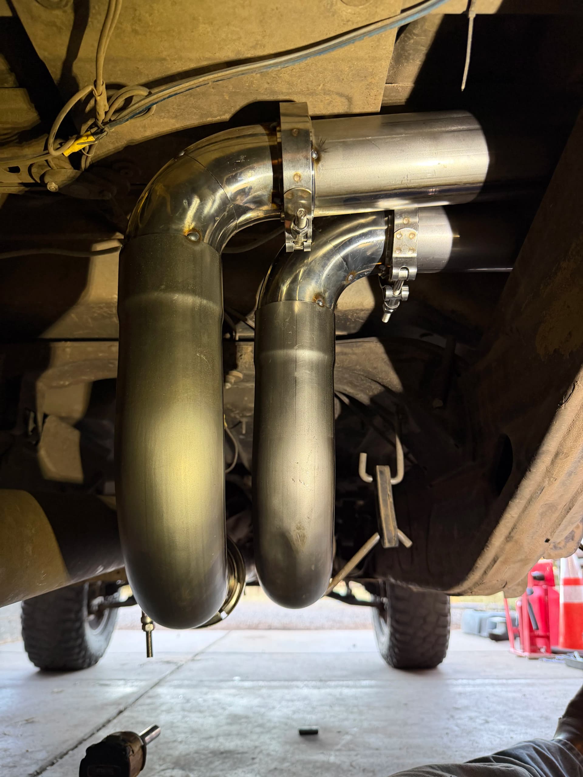 Gallery photos for Dual Teardrop Exit Custom Exhaust Build on a 5.3 Chevy: Image #1