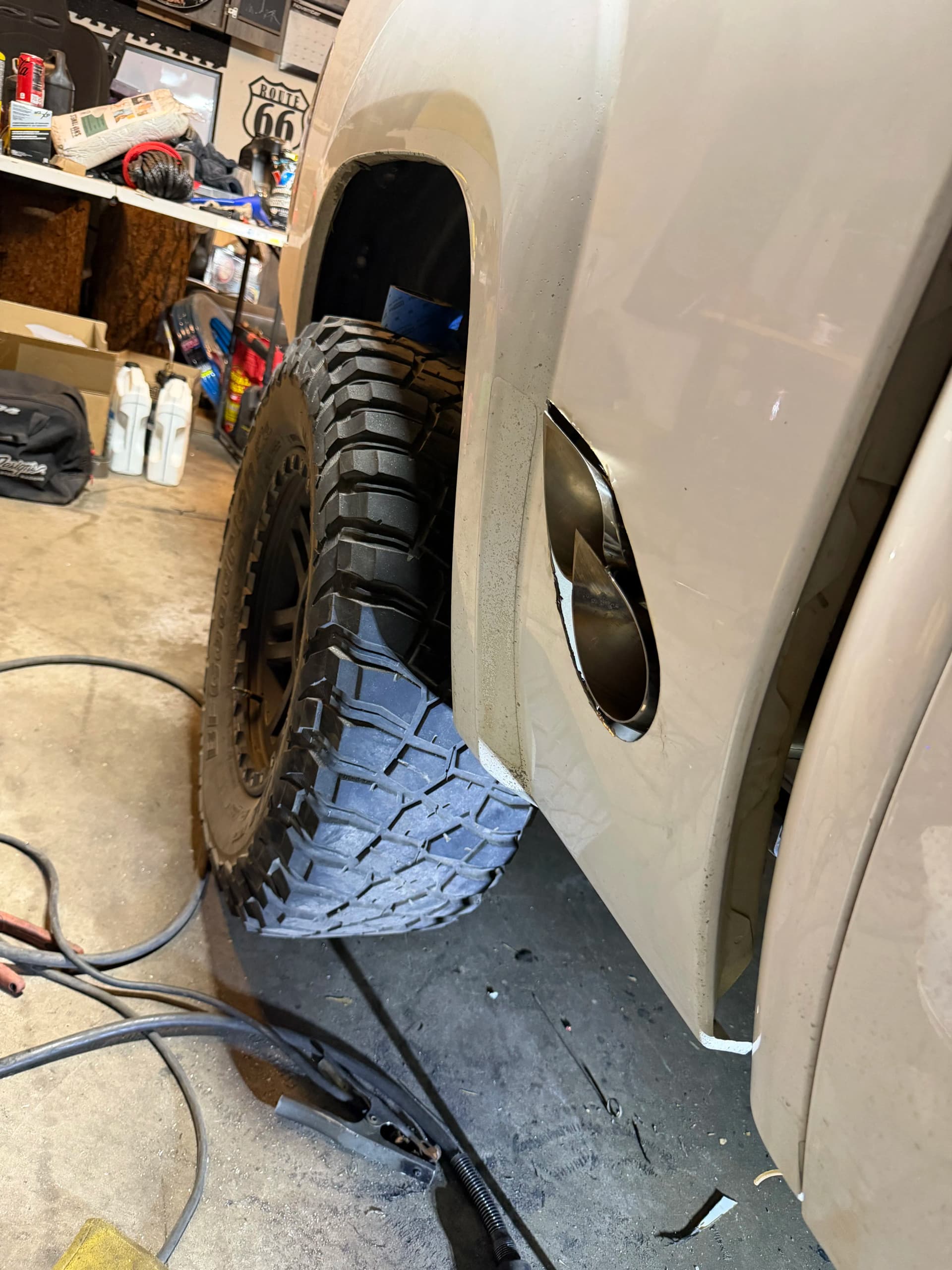 Dual Teardrop Exit Custom Exhaust Build on a 5.3 Chevy image