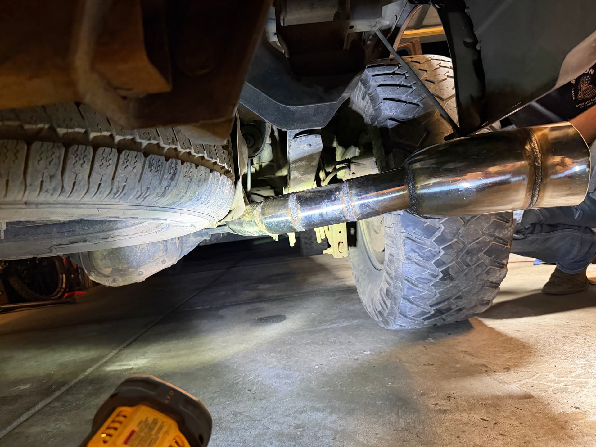Gallery photos for Custom Stainless 3-Inch Straight Pipe Build with Dual Teardrop Tips: Image #6