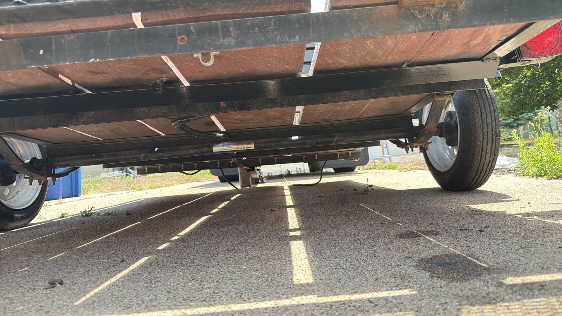 Gallery photos for Trailer Wiring Protection and Custom License Plate Bracket Fab: Image #3