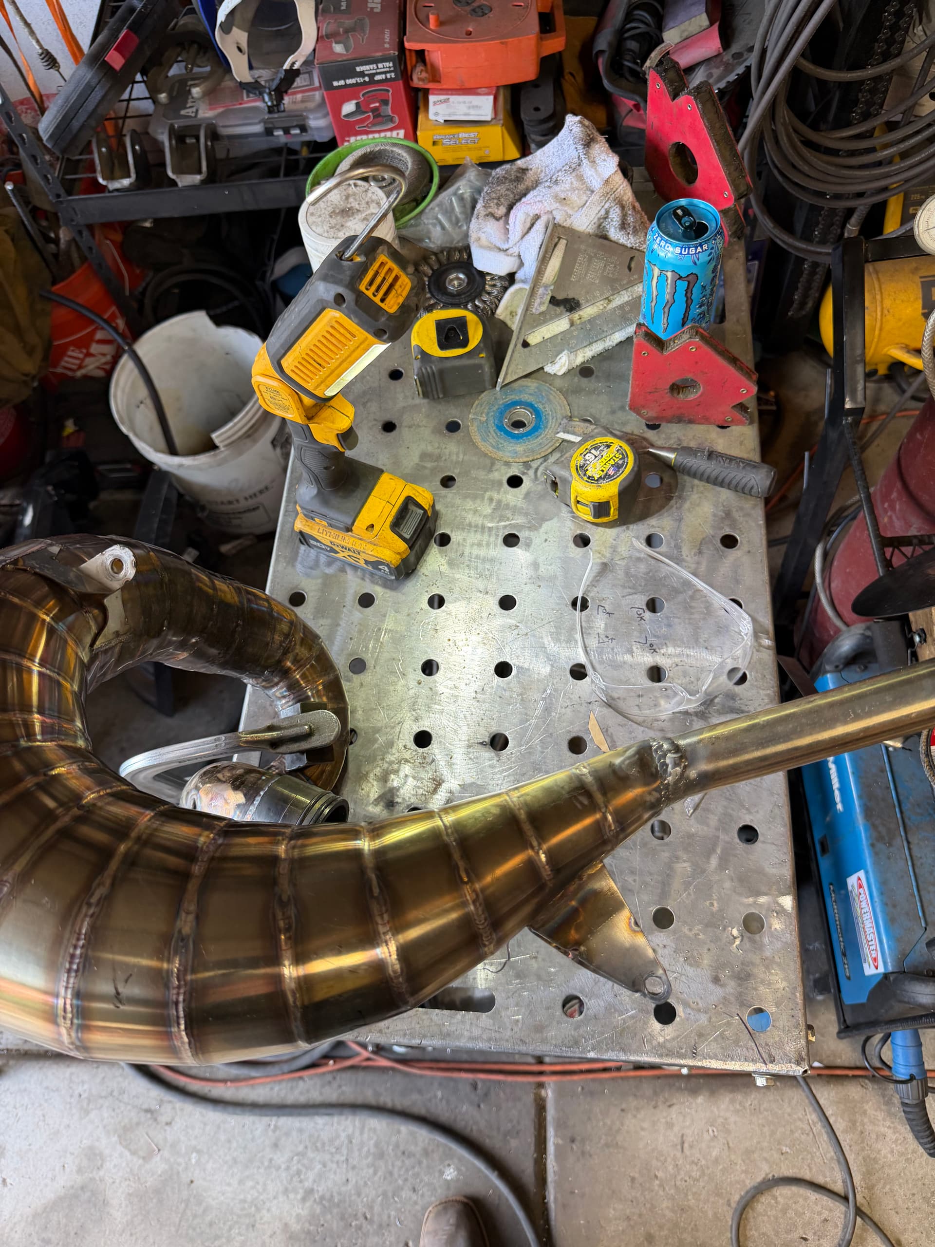 Gallery photos for Cracked Dirt Bike Expansion Pipe Repaired and Back on the Track: Image #2