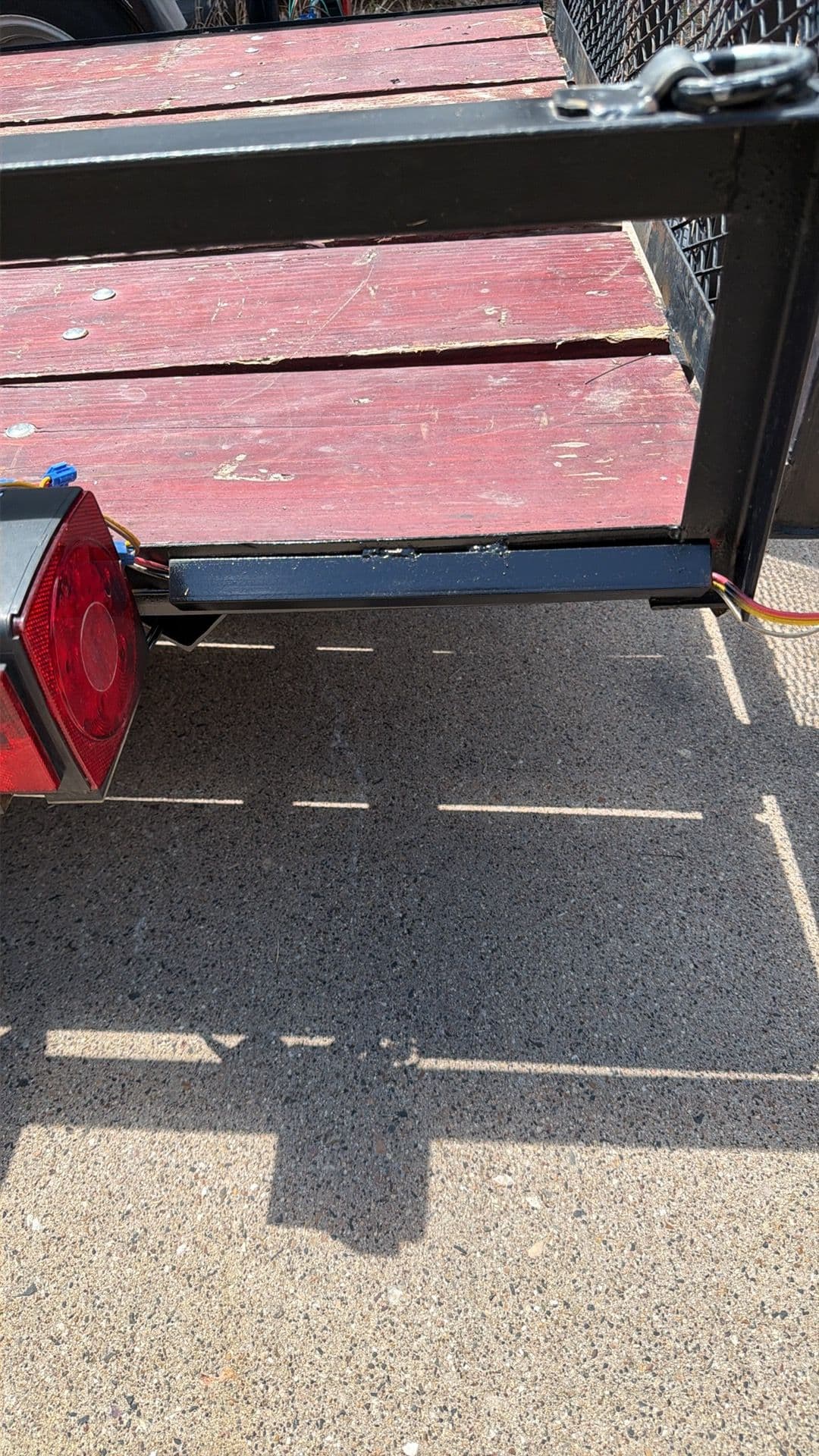 Gallery photos for Trailer Wiring Protection and Custom License Plate Bracket Fab: Image #1