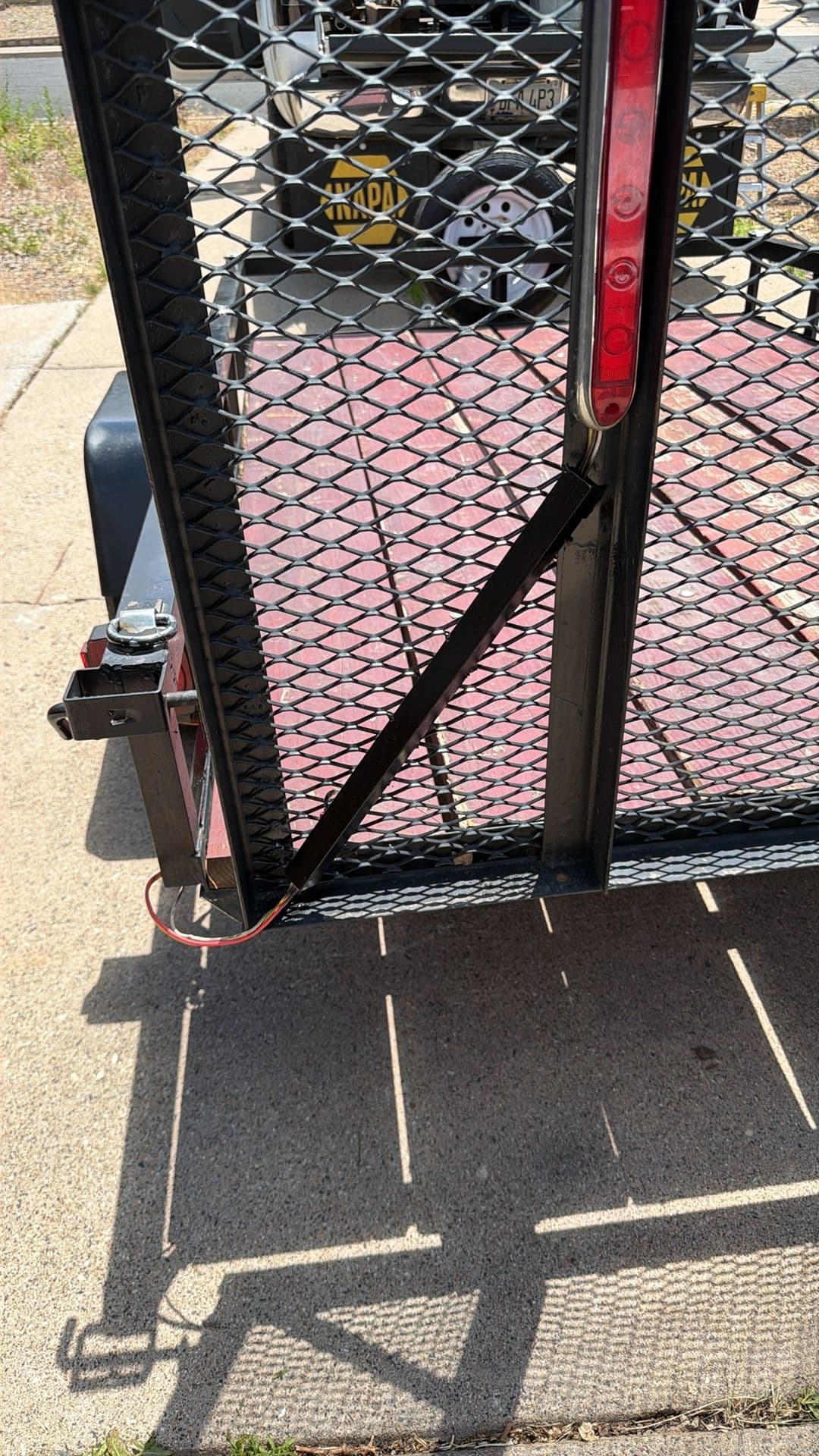 Gallery photos for Trailer Wiring Protection and Custom License Plate Bracket Fab: Image #2